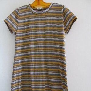 SALE! Juniors gray and yellow t-shirt dress